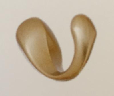 Декоративна кукичка Hook злато мат